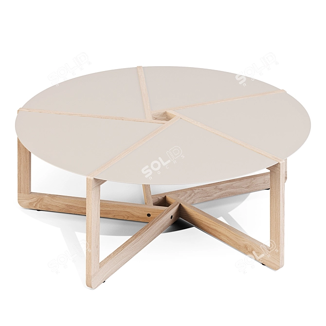 BluDot Pi Steel-Walnut Tables 3D model image 3