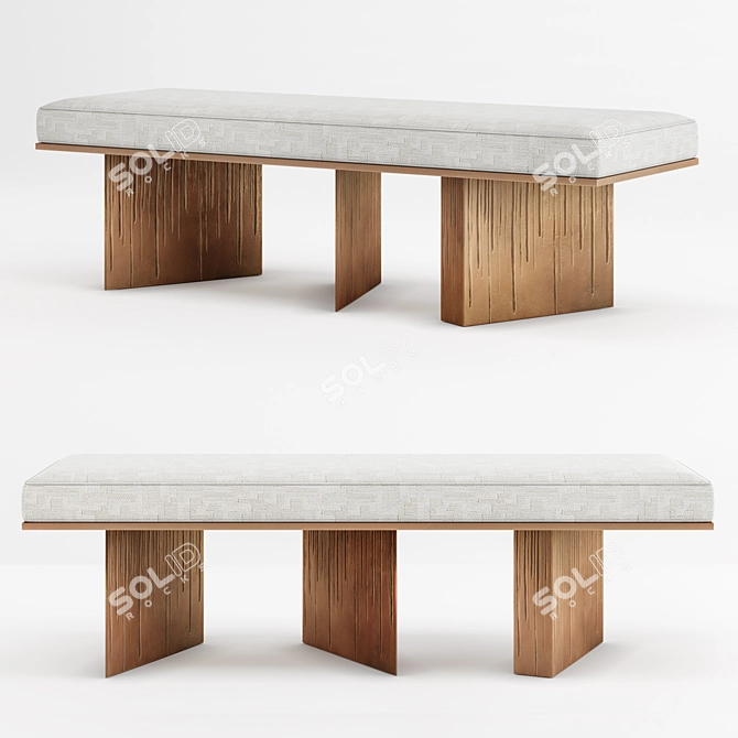 Banquette Lazy 611 by Herve Van der Straeten 3D model image 1