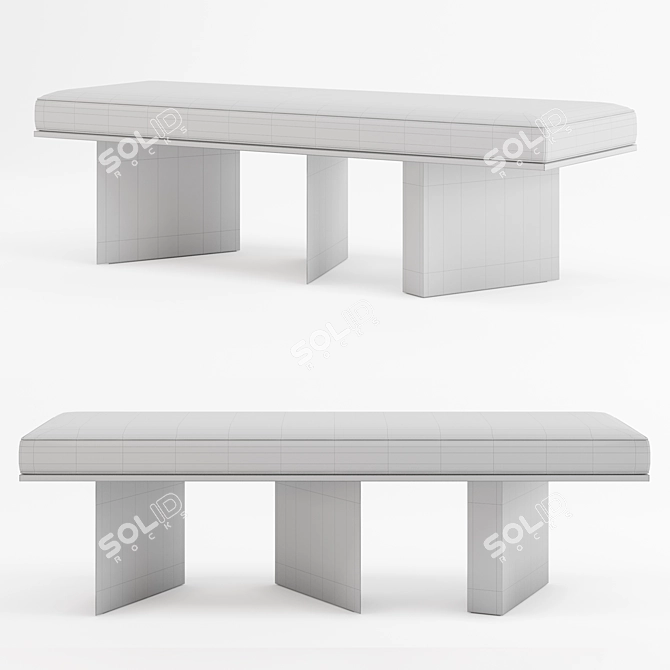 Banquette Lazy 611 by Herve Van der Straeten 3D model image 2