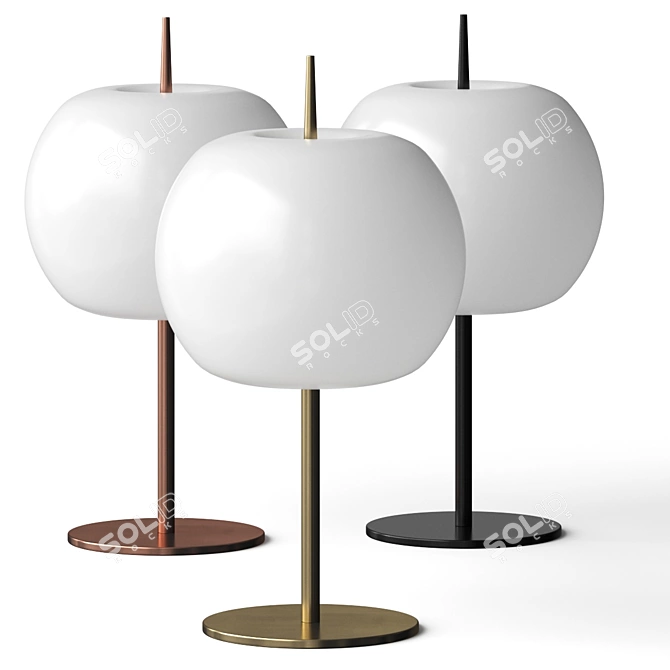 Energetic Glow Table Lamp 3D model image 1