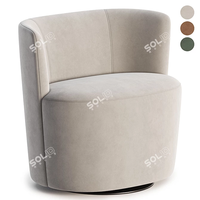 Elegant EMILY Chair by Verzelloni 3D model image 1