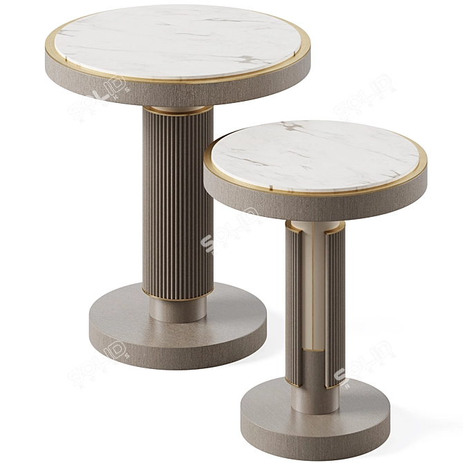 Modern Chic Side Table OLYMPIA 3D model image 4