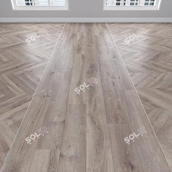 Diverse Oak Parquet Collection 3D model image 1