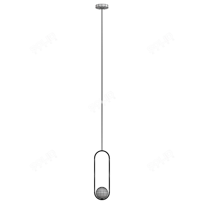 Modern Model Lamp 0151-1 3D model image 2