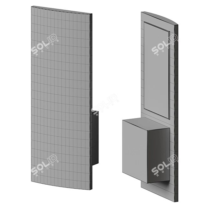 Modern Classic Sonneman Pannelo Sconce 3D model image 4