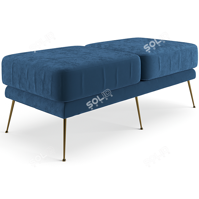 Luxury Eichholtz Tahoe Bench 3D model image 4