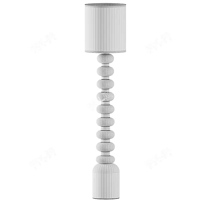 Modern 70" Emil Floor Lamp 3D model image 2