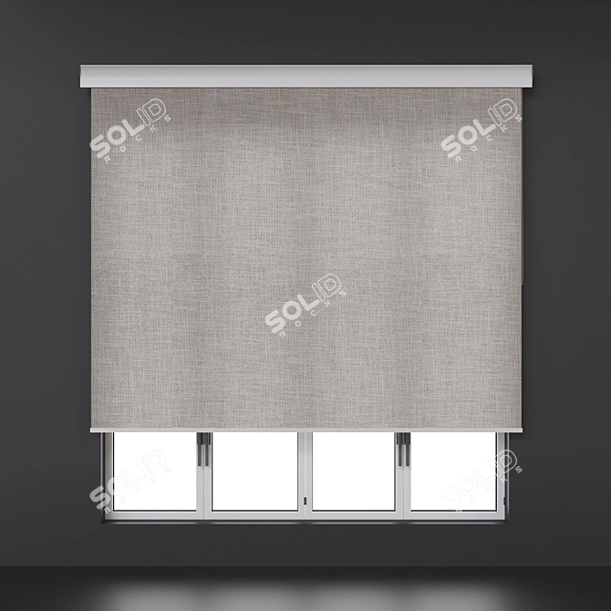 Roman Roll-Up Shades Kit 3D model image 2