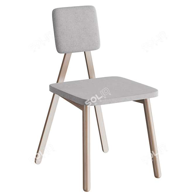 Sleek Accent Chair for You 3D model image 2