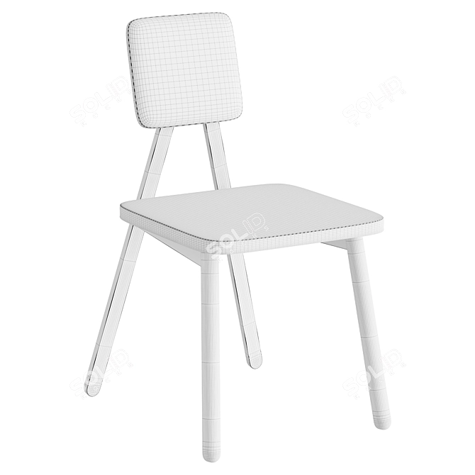 Sleek Accent Chair for You 3D model image 4