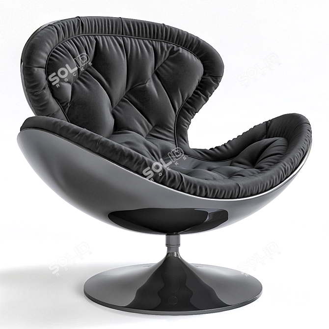 Futuristic Jetsons Armchair 3D Model 3D model image 1