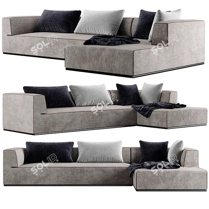 Elegant Perry Sofa 2015 Special 3D model image 1