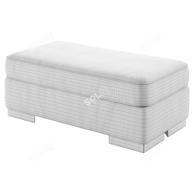 Modern Mercado Ottoman by Benchcraft 3D model image 2