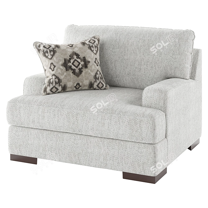  Benchcraft Mercado Chair and a Half 3D model image 1