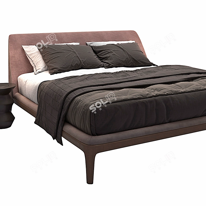 Elegant Kelly Poliform Bed 3D model image 3