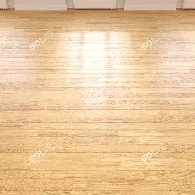 Modular Wood Flooring Model 3D model image 3