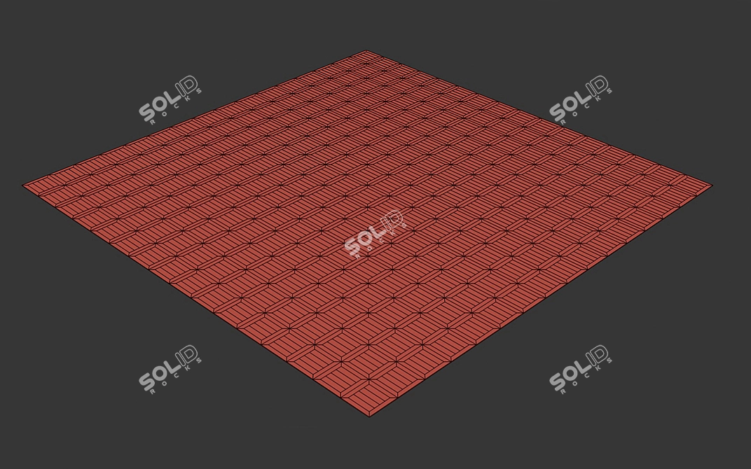 Modular Wood Flooring Model 3D model image 5