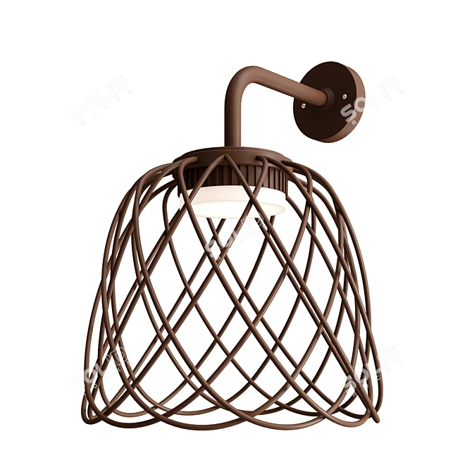 NEFER LED Outdoor Wall Lamp 3D model image 1