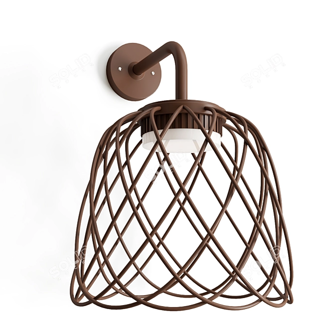 NEFER LED Outdoor Wall Lamp 3D model image 4