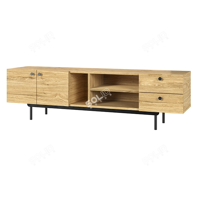 Modern TV Stands Set Skult 3D model image 3