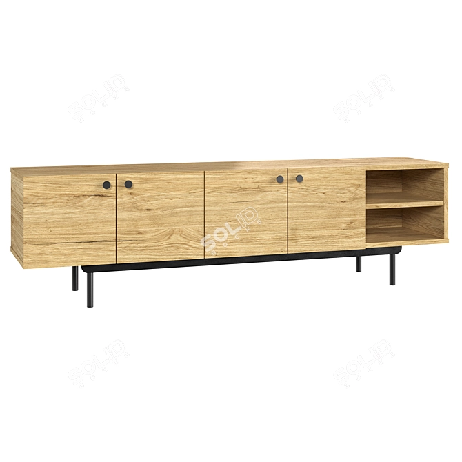 Modern TV Stands Set Skult 3D model image 4