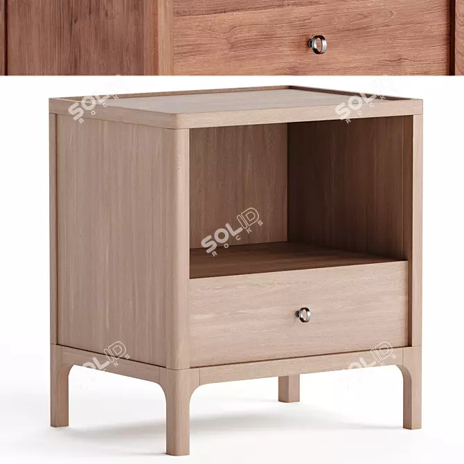 Modern Pinch Joyce Bedside Table 3D model image 1