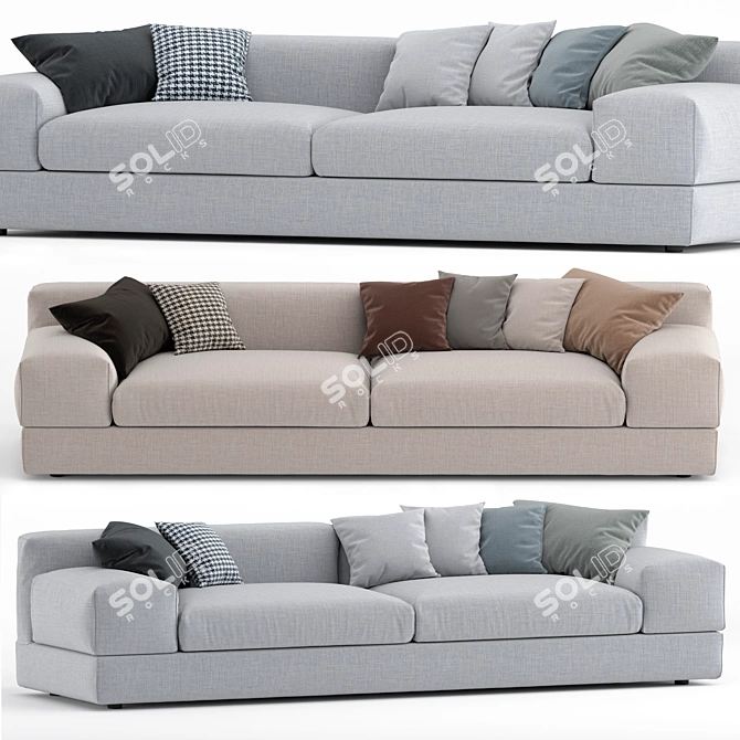 Italian Luxury 835 Evosuite Sofa 3D model image 3