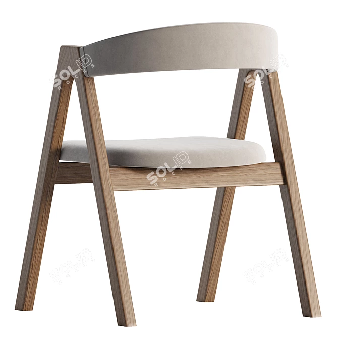 Contemporary Dublin Stool | Modern Design 3D model image 4