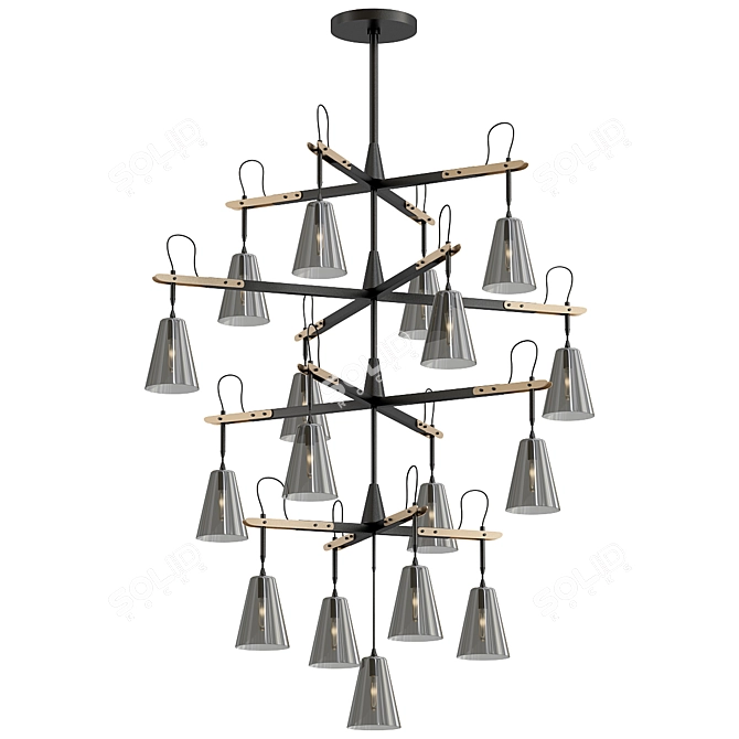 Elegant Vail Chandelier Design 3D model image 1