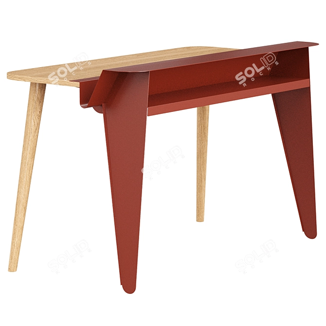 Elegant Writing Desk Frisokar Piano 3D model image 2