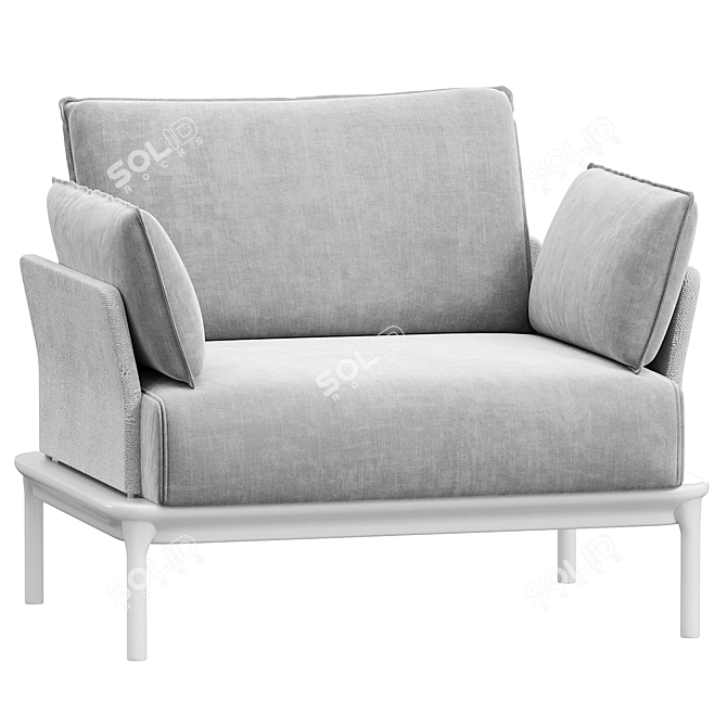 Stylish Reva Armchair | TheContractChair 3D model image 1
