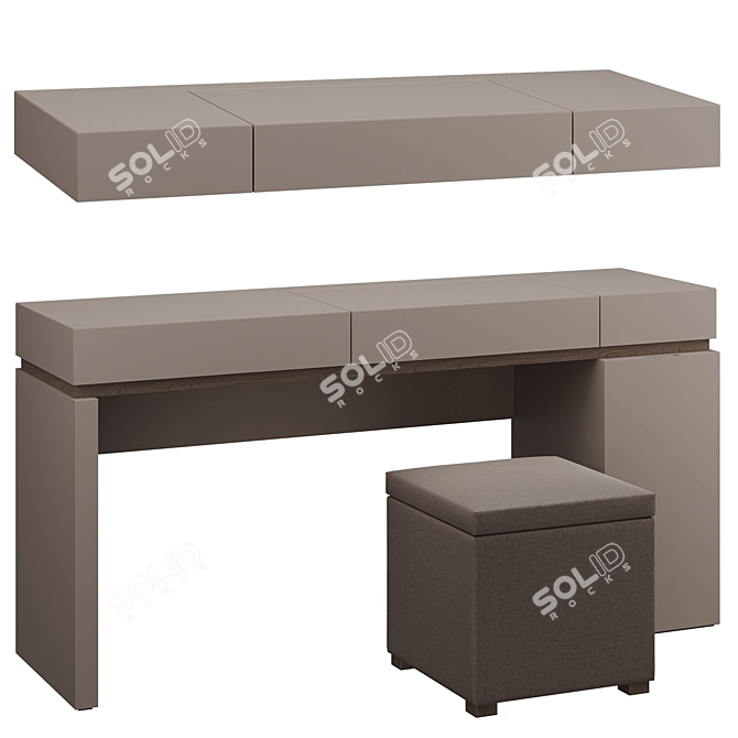 Modern Vanity Table Set OLIVIERI 3D model image 2