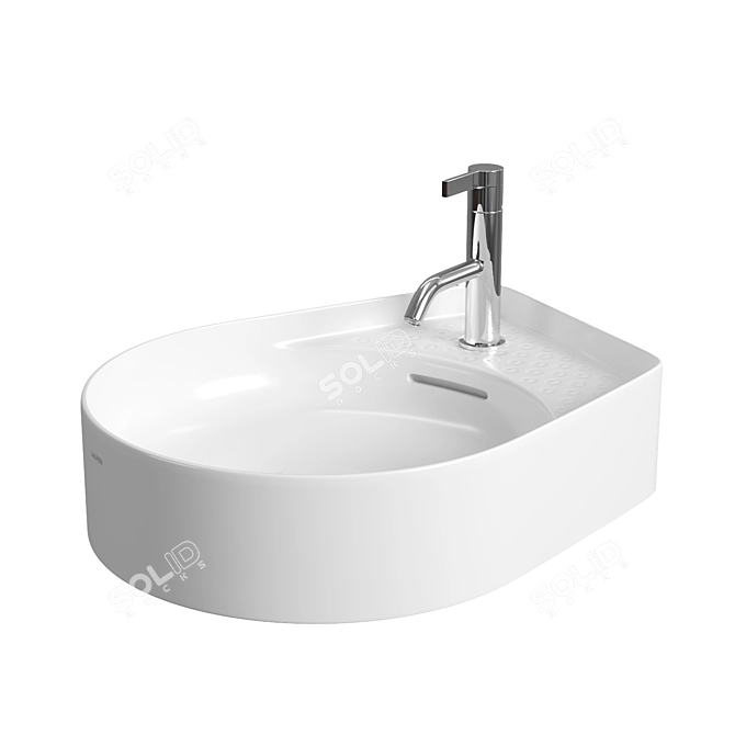 LAUFEN Val Countertop Washbasin 3D model image 1