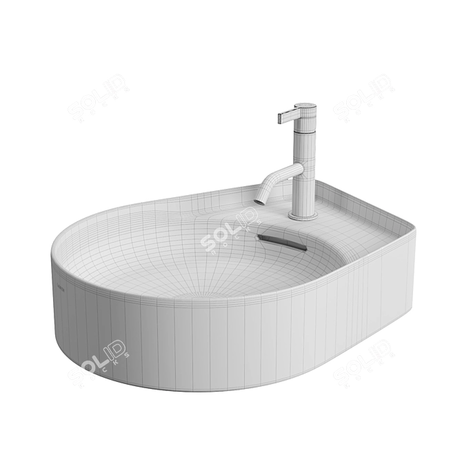 LAUFEN Val Countertop Washbasin 3D model image 2