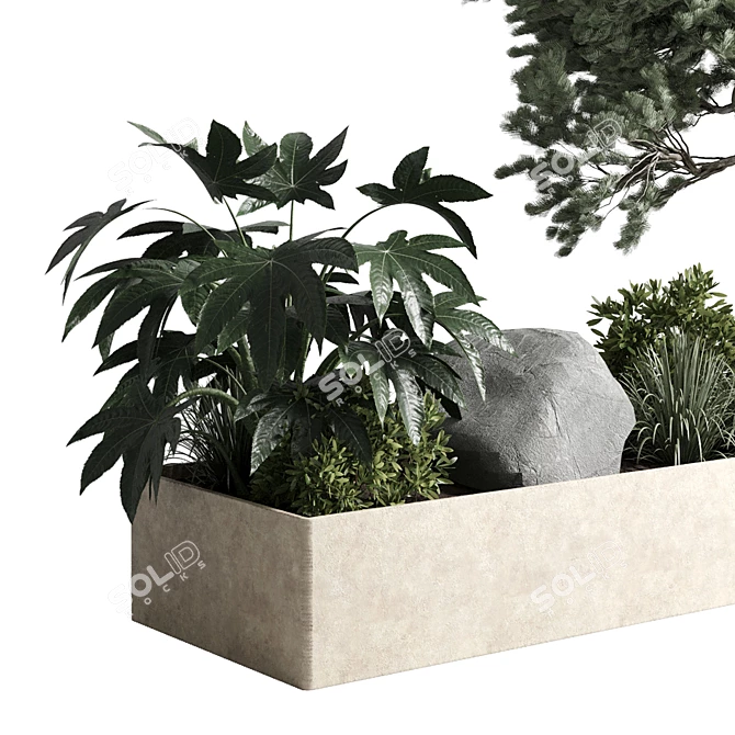 Bonsai Garden Set 3D Model 3D model image 3