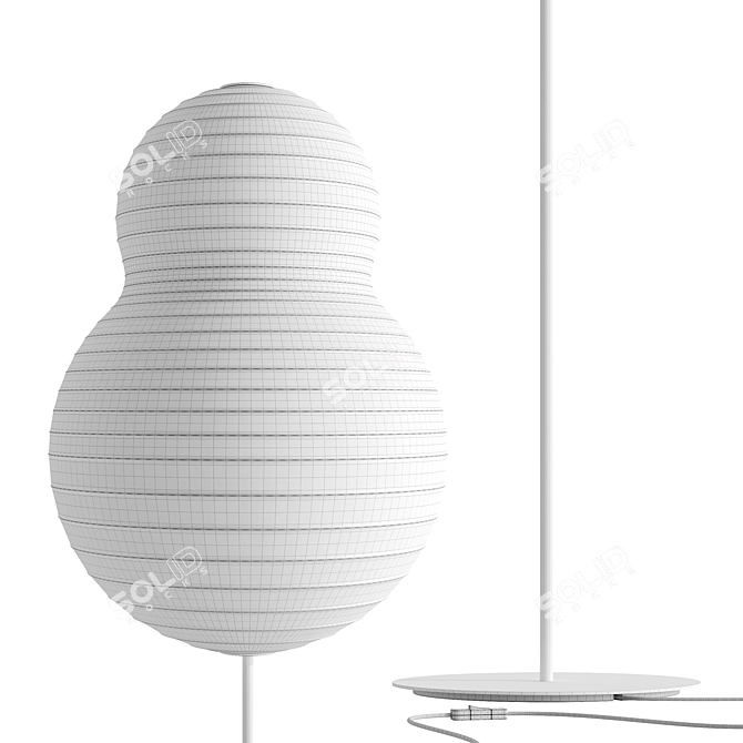 Modern Puff Floor Lamp Design 3D model image 5