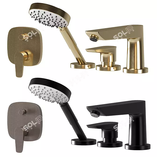 HANSGROHE TALIS Faucet Set 3D model image 4