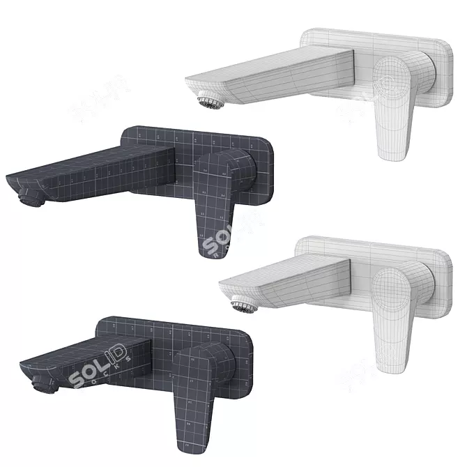 HANSGROHE TALIS Faucet Set 3D model image 6