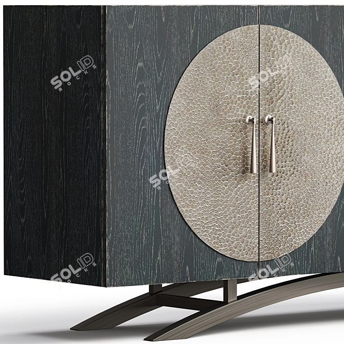 Modern Sleek Hooker Nolita console 3D model image 2