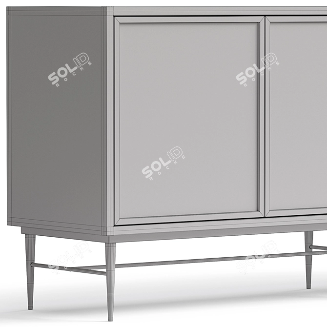 Sophisticated Giovanni Console Table 3D model image 3