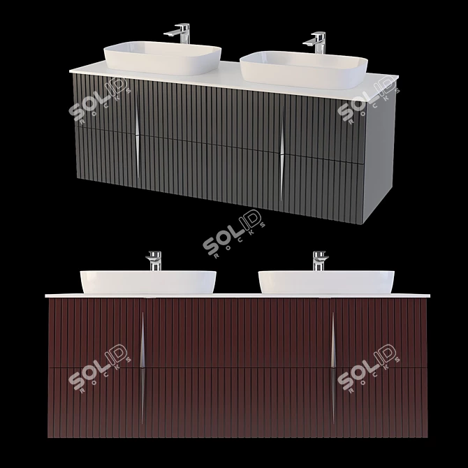 Caprigo Novara Vanity Sink Set 3D model image 1