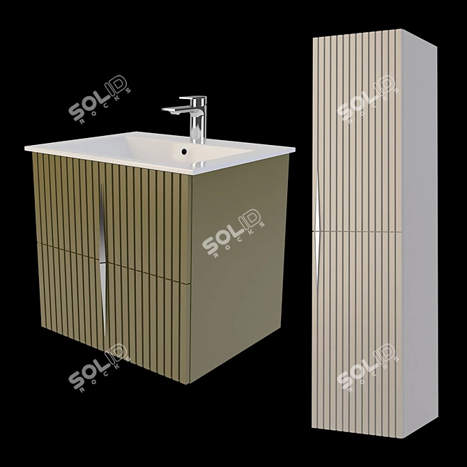 Caprigo Novara Vanity Sink Set 3D model image 2