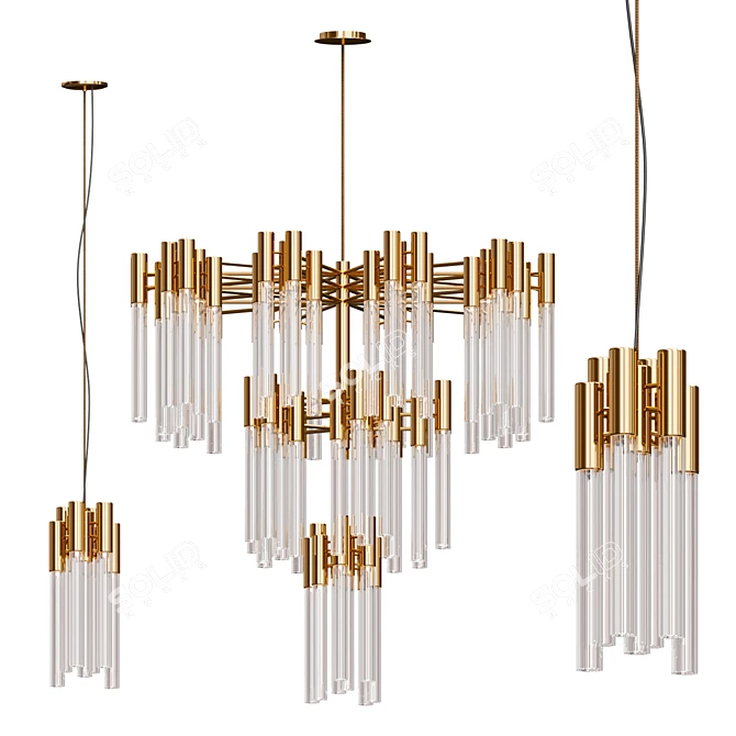 Elegant BURJ Light Collection glamorizes 3D model image 1