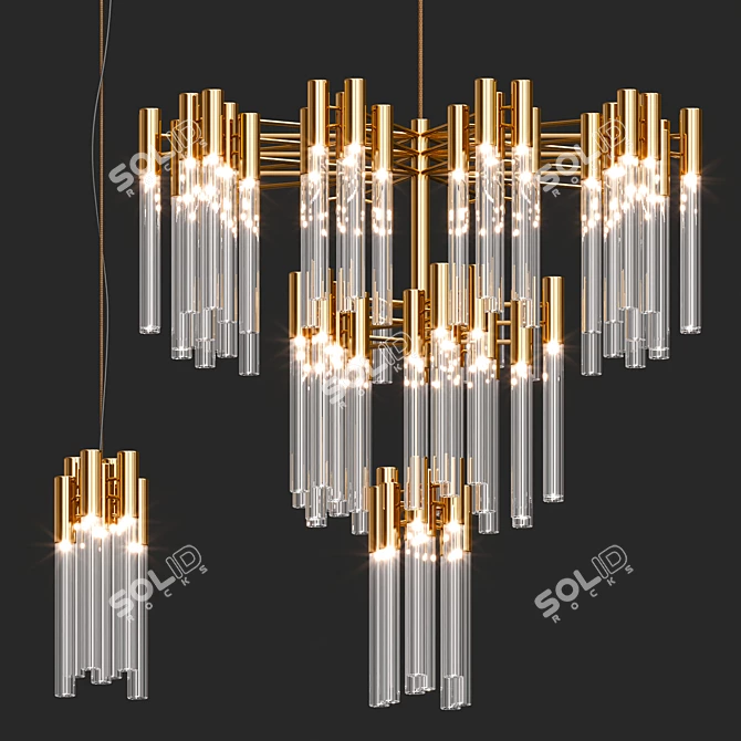 Elegant BURJ Light Collection glamorizes 3D model image 2