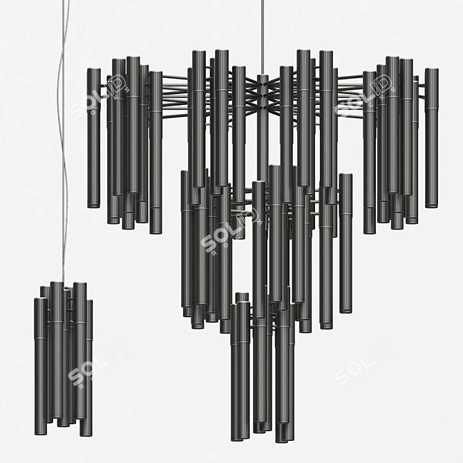 Elegant BURJ Light Collection glamorizes 3D model image 3
