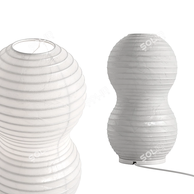 Sleek PUFF Table Lamp Reflection 3D model image 2