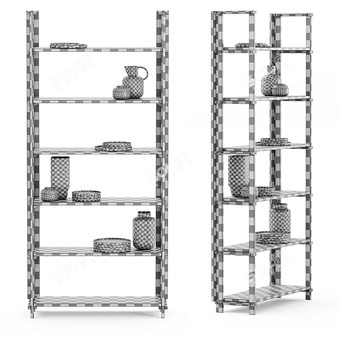 Modern Minimalist Shelves by Bolia 3D model image 2