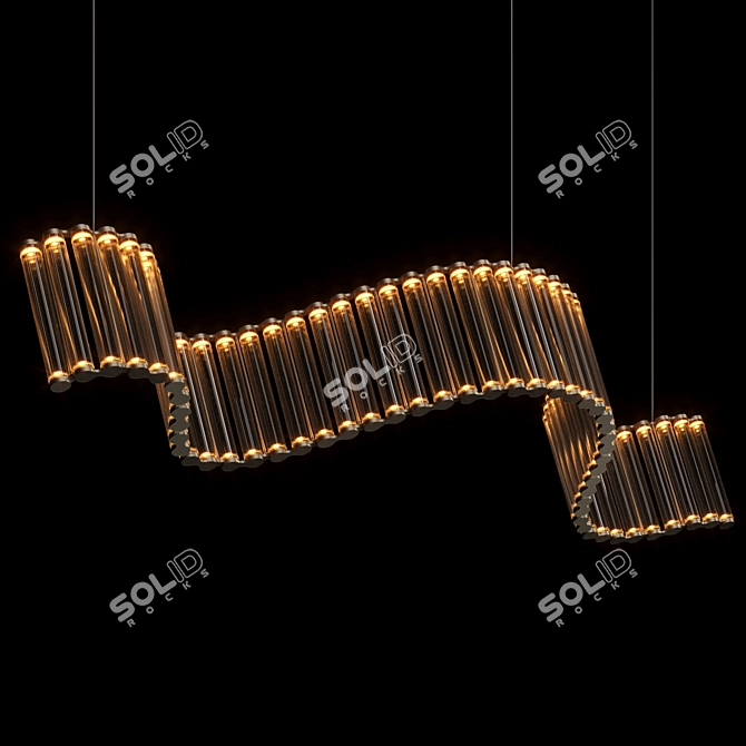 Italian Chain Lighting System, Viabizzuno's Coppibartali 3D model image 2