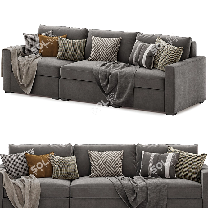 Maxwell Modular Sofa: Upgrade Your Space 3D model image 2