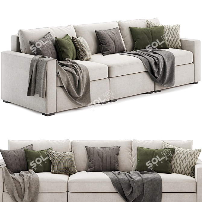 Maxwell Modular Sofa: Upgrade Your Space 3D model image 3